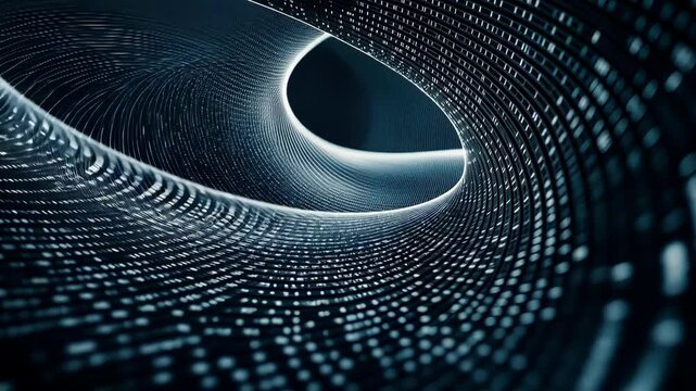 Abstract tech design with digital data, future