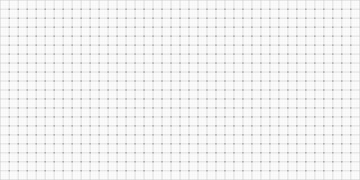 Square grid texture, grid line paper sheet with dots, blank grid sheet for technology, drawing and architecture draft, texture of square graph paper, notebook pattern