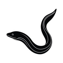 Moray Eel Vector Silhouette