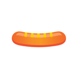 hot dog on white background