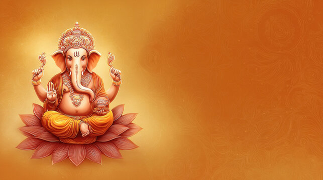 close up of beautiful statue of lord ganesha