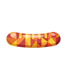 hot dog on white background