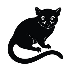 Tarsier Eyes Vector Silhouette