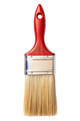  Clean new paint brush isolated on white background on white background, PNG