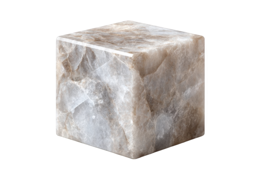 Elegant grey and brown marble cube texture background image high resolution studio shot perfect for on transparent background rock