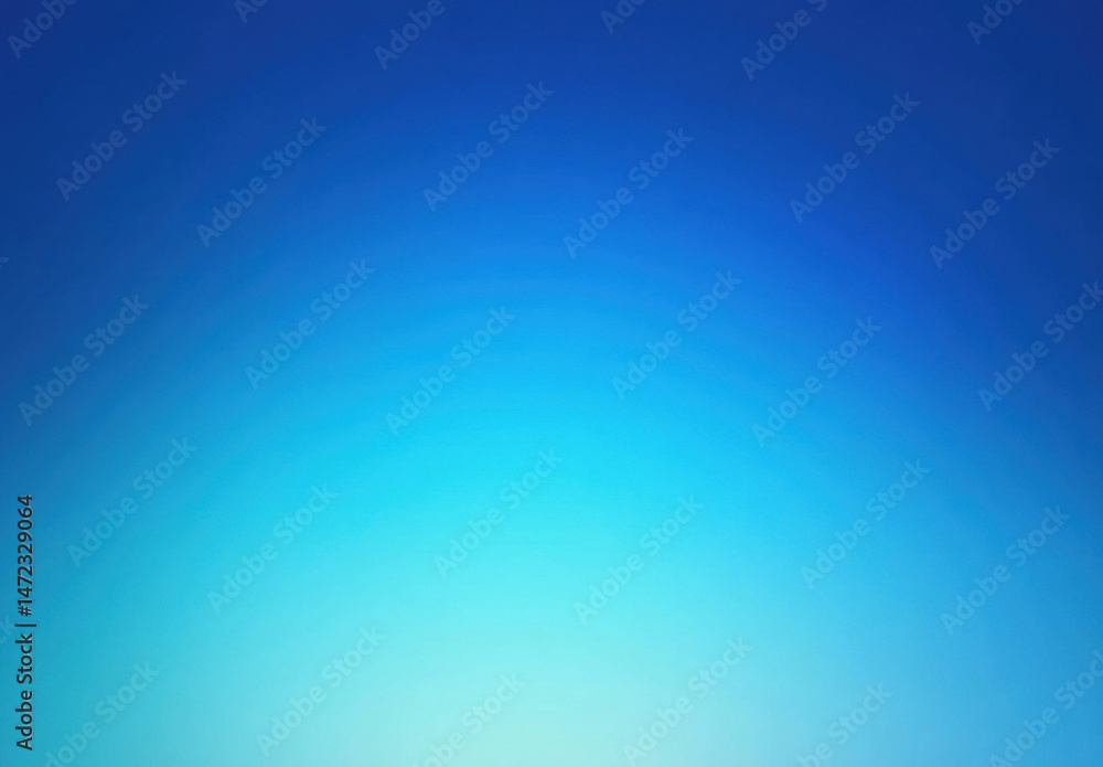 Poster A serene gradient image featuring a smooth transition from deep blue to a lighter, cyan hue, ideal for backgrounds or design projects. : Generative AI