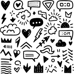 set of different icons