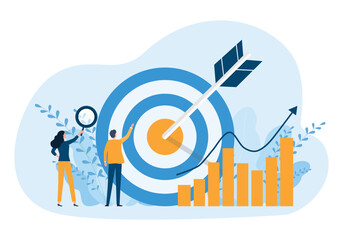 business finance investment goal, business marketing target, people team working research and analysis
