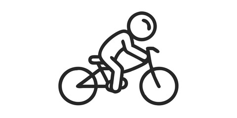 Fototapeta premium Little Boy Riding Bicycle Illustration, Kid Cycling Outdoor Fun, Childhood Adventure Art