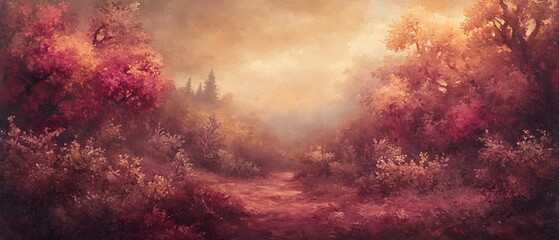 Fototapeta premium Autumnal Forest Path (1)