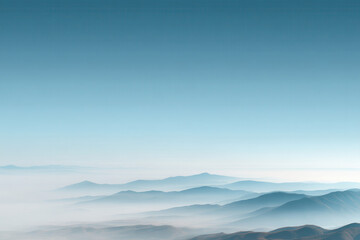 Fototapeta premium serene landscape depicting essence of dreams and ambitions with soft clouds and distant mountains