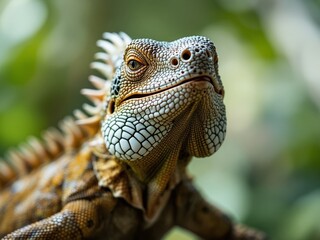 Intriguing Cuban Iguana - Wildlife Detail Shot