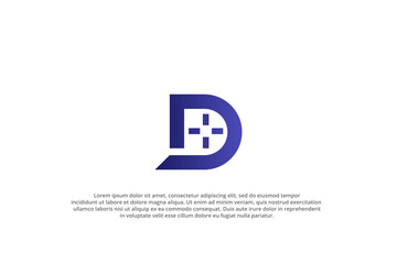 letter d target scope crosshair logo