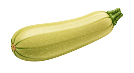 Isolated Fresh Zucchini
