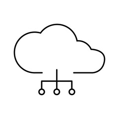 Cloud services icon,cloud computing