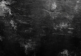Obraz premium Dark, textured stone surface with subtle gray veining and distressed areas, ideal for backgrounds or overlays. Provides a moody, dramatic aesthetic. : Generative AI