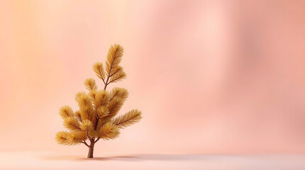 a sleek 3D background featuring a Golden Mountain pine with ultra thin stucco stems