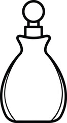 perfume bottle isolated on white