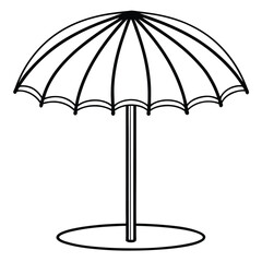 Black and white umbrella