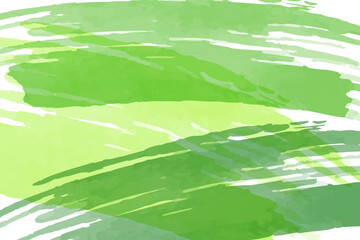 Abstract background of wide brush strokes in green. Vector illustration for projects