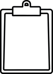 clipboard with blank paper