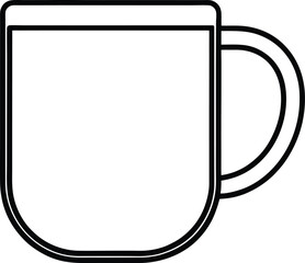 vector illustration of a coffee mug