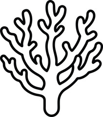Obraz premium vector illustration of coral