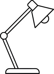 vector illustration of a desk lamp