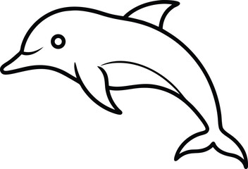 dolphin isolated on white background