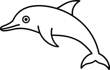 dolphin isolated on white background