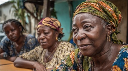 Liberia people portrait were founded by freed American they are talking together