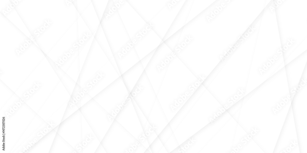 Aufkleber abstract modern white and gray geometric lines vector background. squares in bright light with soft 