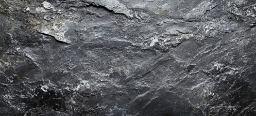 Dark gray stone texture with rough surface and visible grain, ideal for background or design element. The image showcases natural stone's uneven, rugged texture. : Generative AI