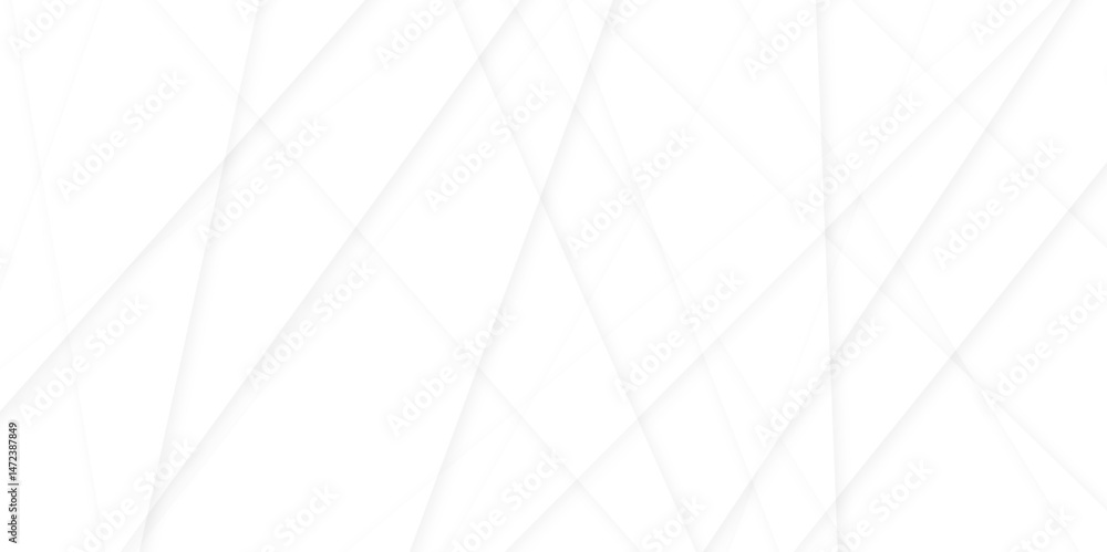 Aufkleber abstract modern white and gray geometric lines vector background. squares in bright light with soft 