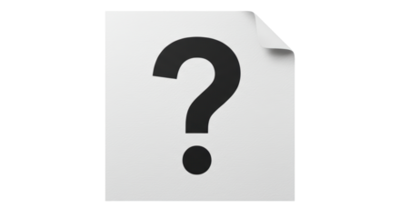 Isolated Question Mark