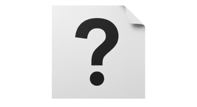 Isolated Question Mark