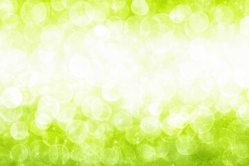 Obraz premium Soft, glowing green and white bokeh background