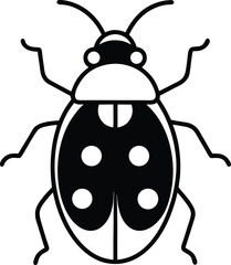 vector illustration of a ladybug