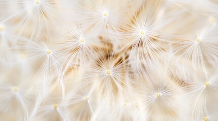 Close-Up of Dandelion Seed Head: Delicate and Breathtaking Macro Photography