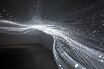 Dynamic light trails create an immersive experience, blending ar