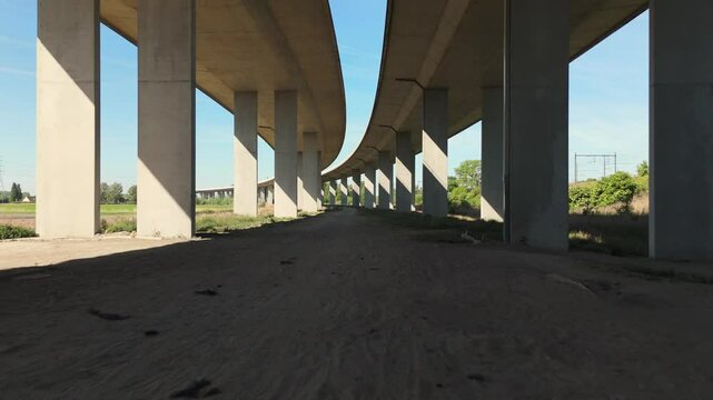 Smooth Aerial Over A11 Bridge and Waterway | FlyLens Cinematic Drone