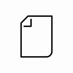 Fototapeta premium Document blank empty file new icon vector sign
