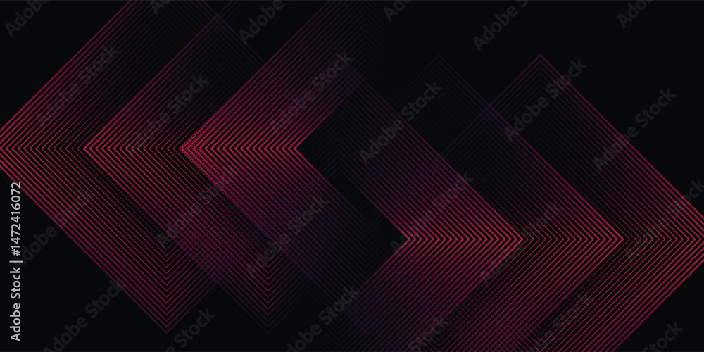Aufkleber 3d glowing red techno abstract background overlap layer on dark space with letter x effect decoratio