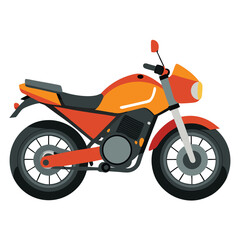 motor cycle vector image on white background
