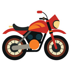motor cycle vector image on white background