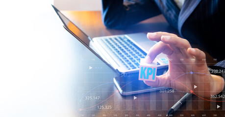 KPI key performance indicator business technology concept.