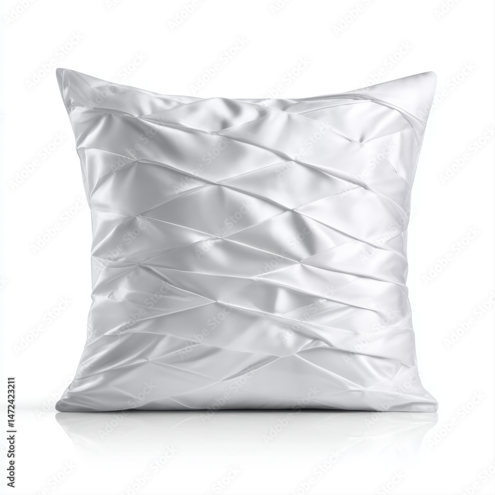 Aufkleber elegant white decorative pillow offering soft and inviting touch, perfect for creating peaceful and 