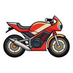 motor cycle vector image on white background