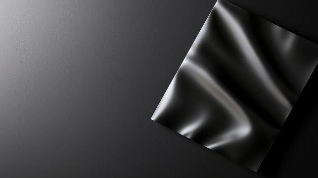 An upscale thank-you card template designed for corporate clients, displaying a sophisticated layout with prominent brand elements. The card stands out with glossy finishes and a subtle gradient, set