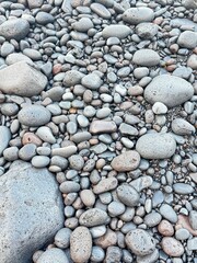 stones pattern on the beach